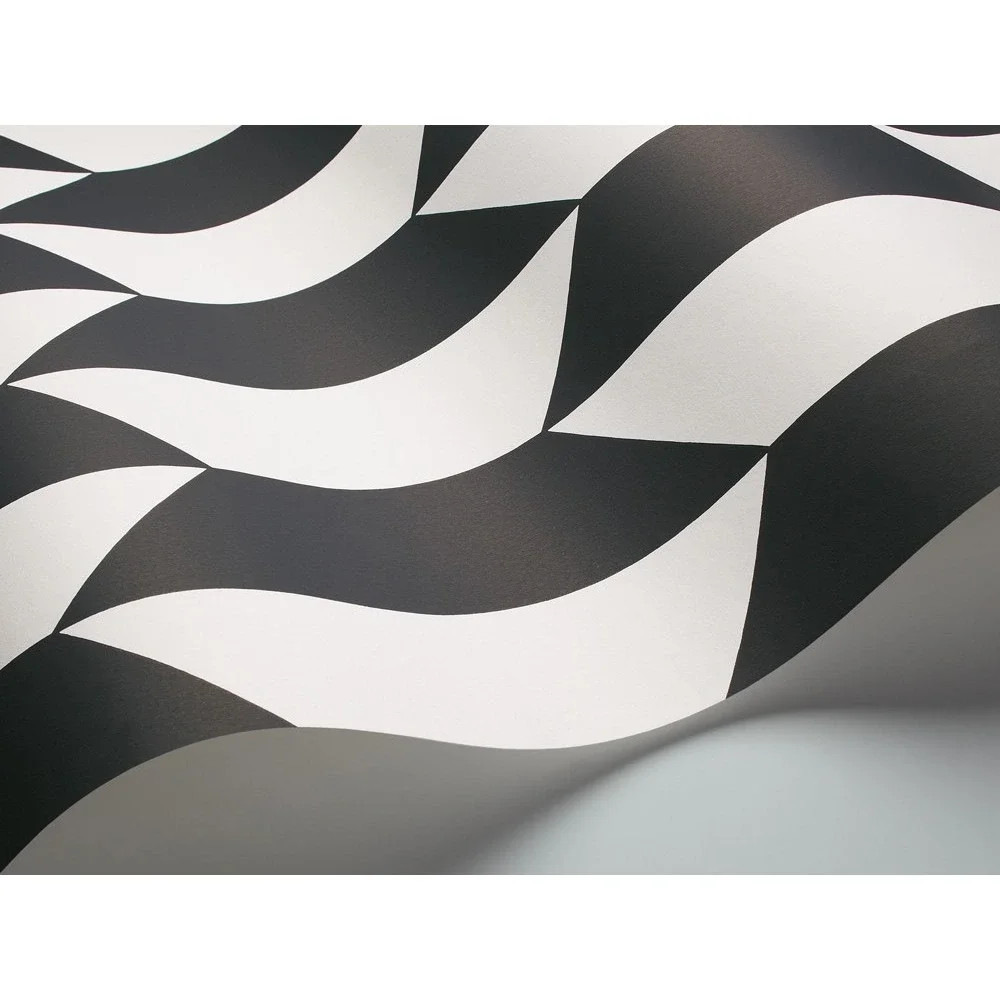 NEW Cole & Son Wallpaper | Frontier Tile 89/7028 |‎ 2 Rolls | Black Geometric II
